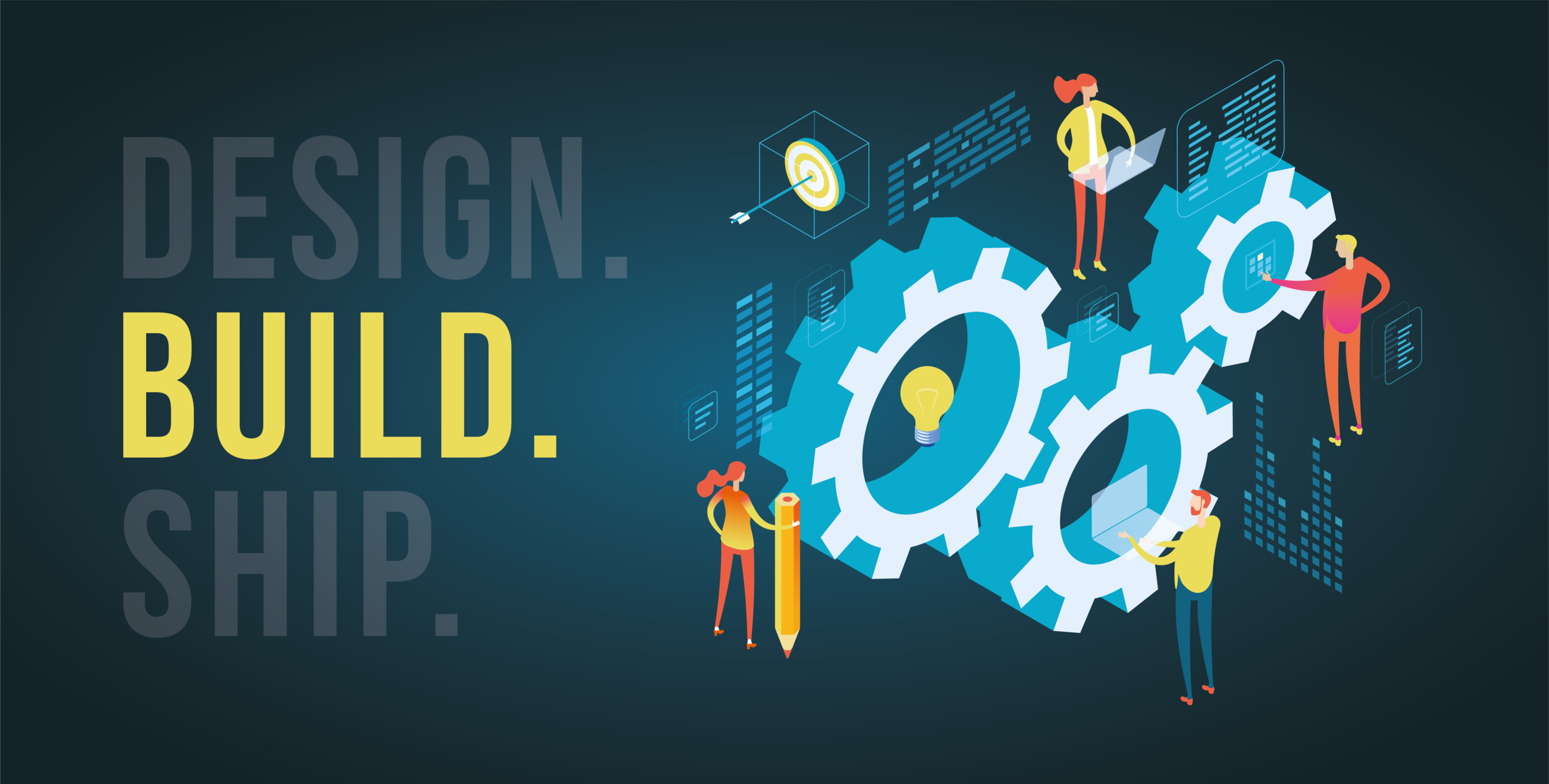 Illustration design build ship